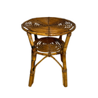 Round Wicker Side Table