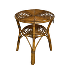 Round Wicker Side Table