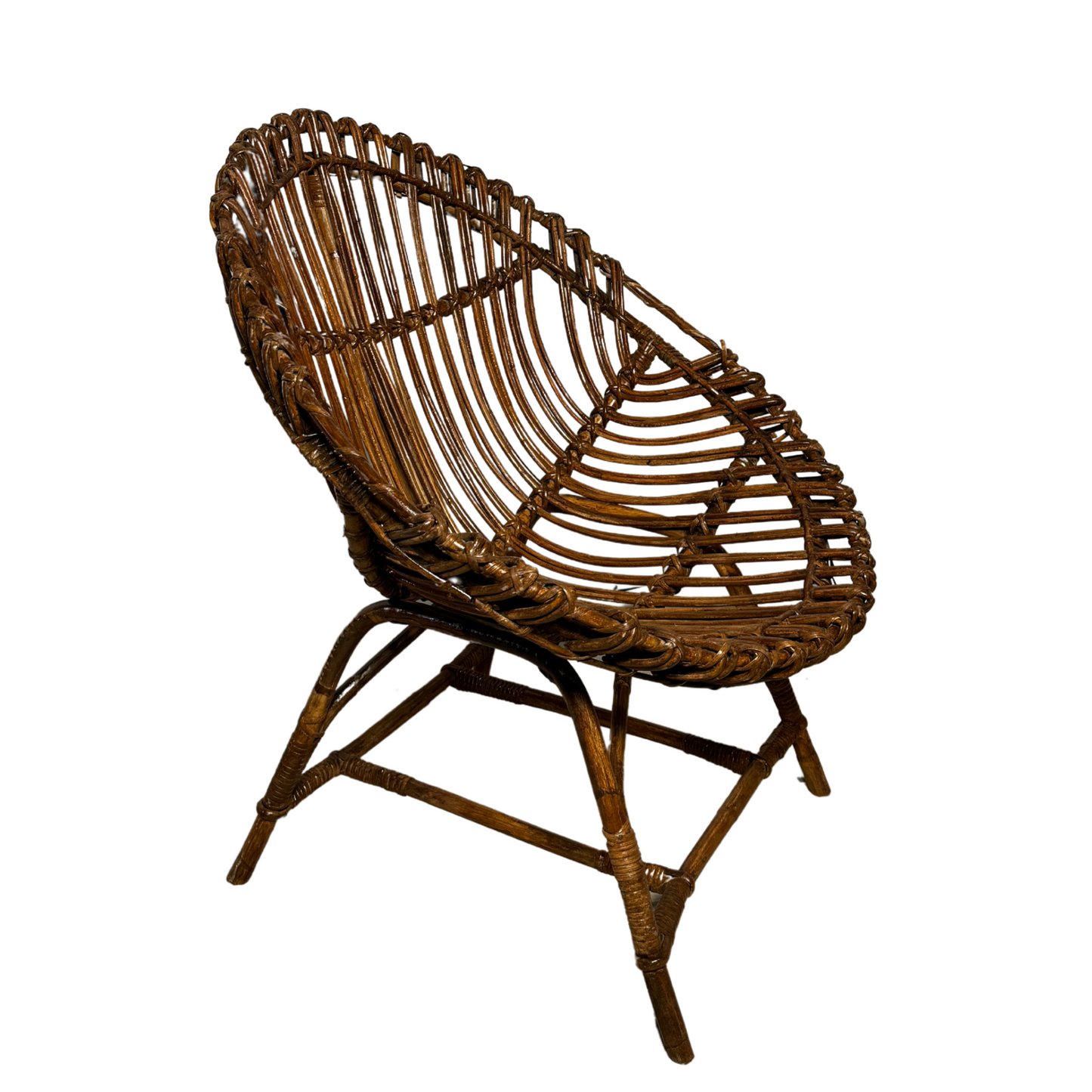 Pair of Ovetto Wicker Chairs