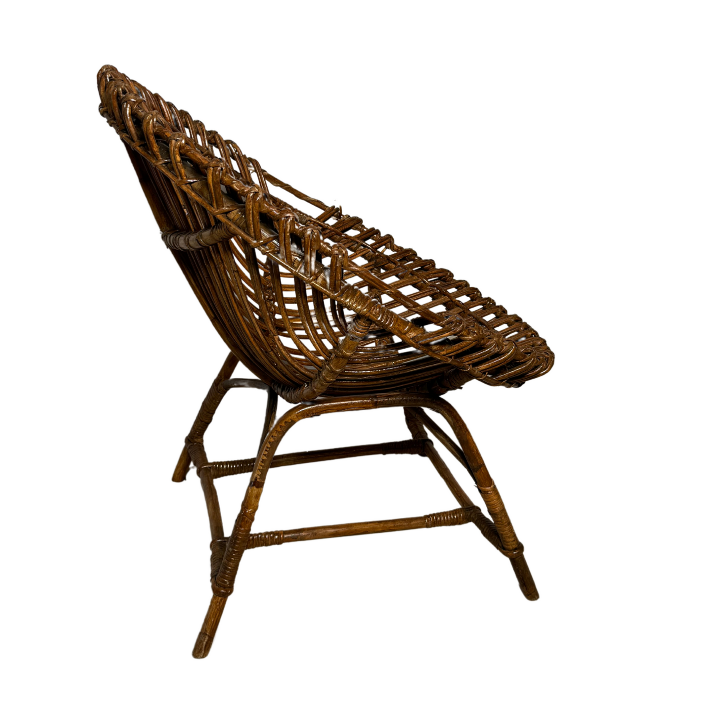 Pair of Ovetto Wicker Chairs