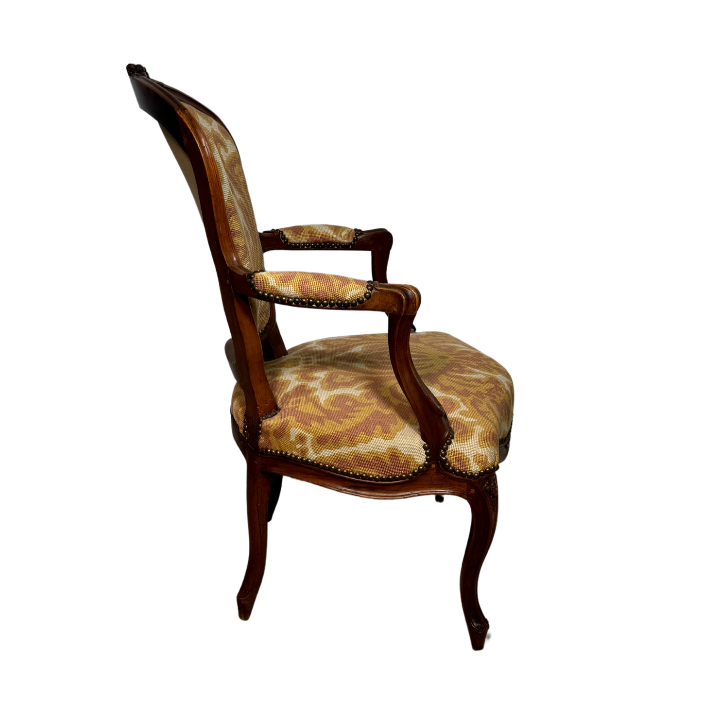 Pair of Louis XV Chairs with Original Needlepoint