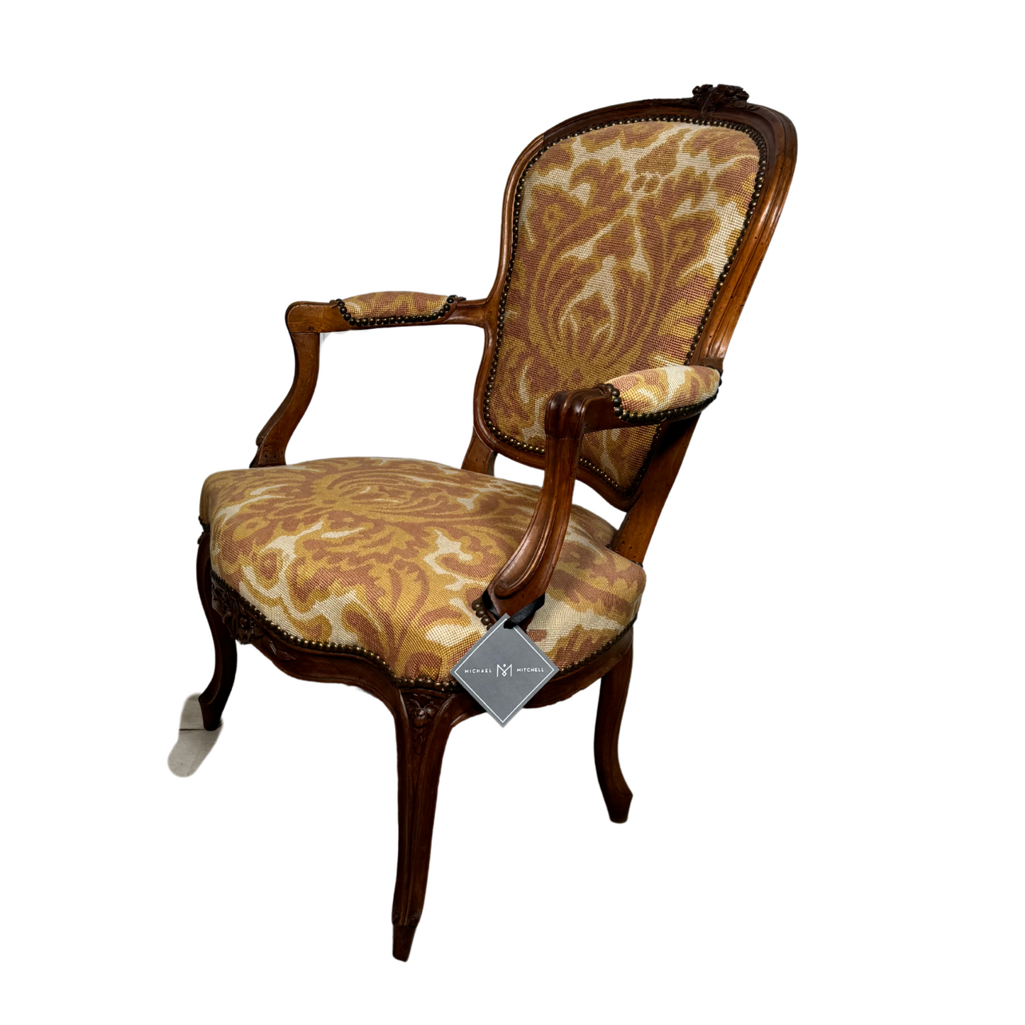 Pair of Louis XV Chairs with Original Needlepoint
