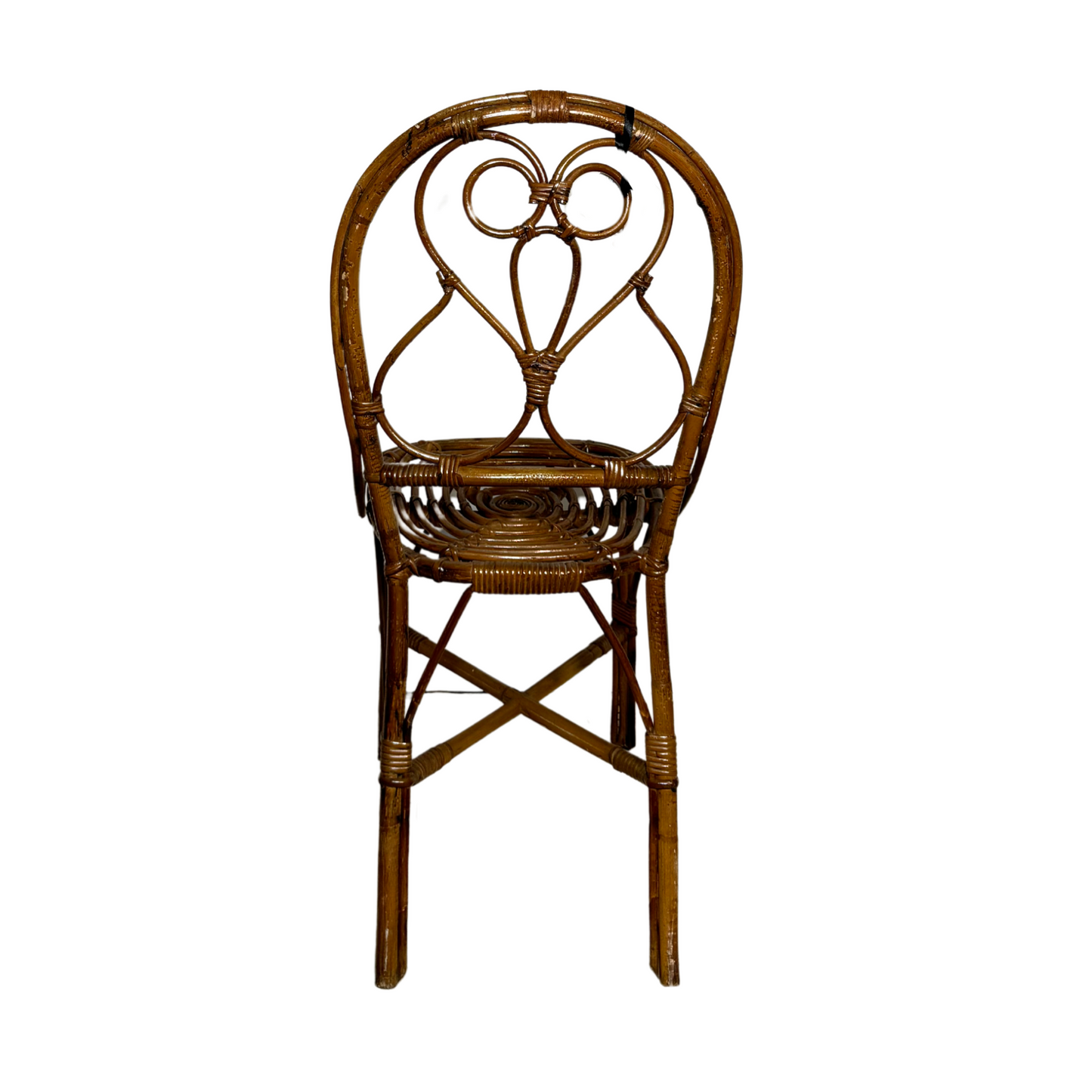 Pair of Woven Wicker Chairs