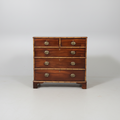 Mahogany Chest with Bamboo Trim, 5 Drawer