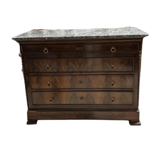 Louis Philippe Commode Marble Top
