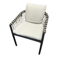 Outdoor Dining Chair, Rope Wrapped