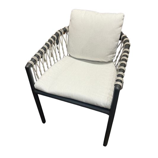 Outdoor Dining Chair, Rope Wrapped