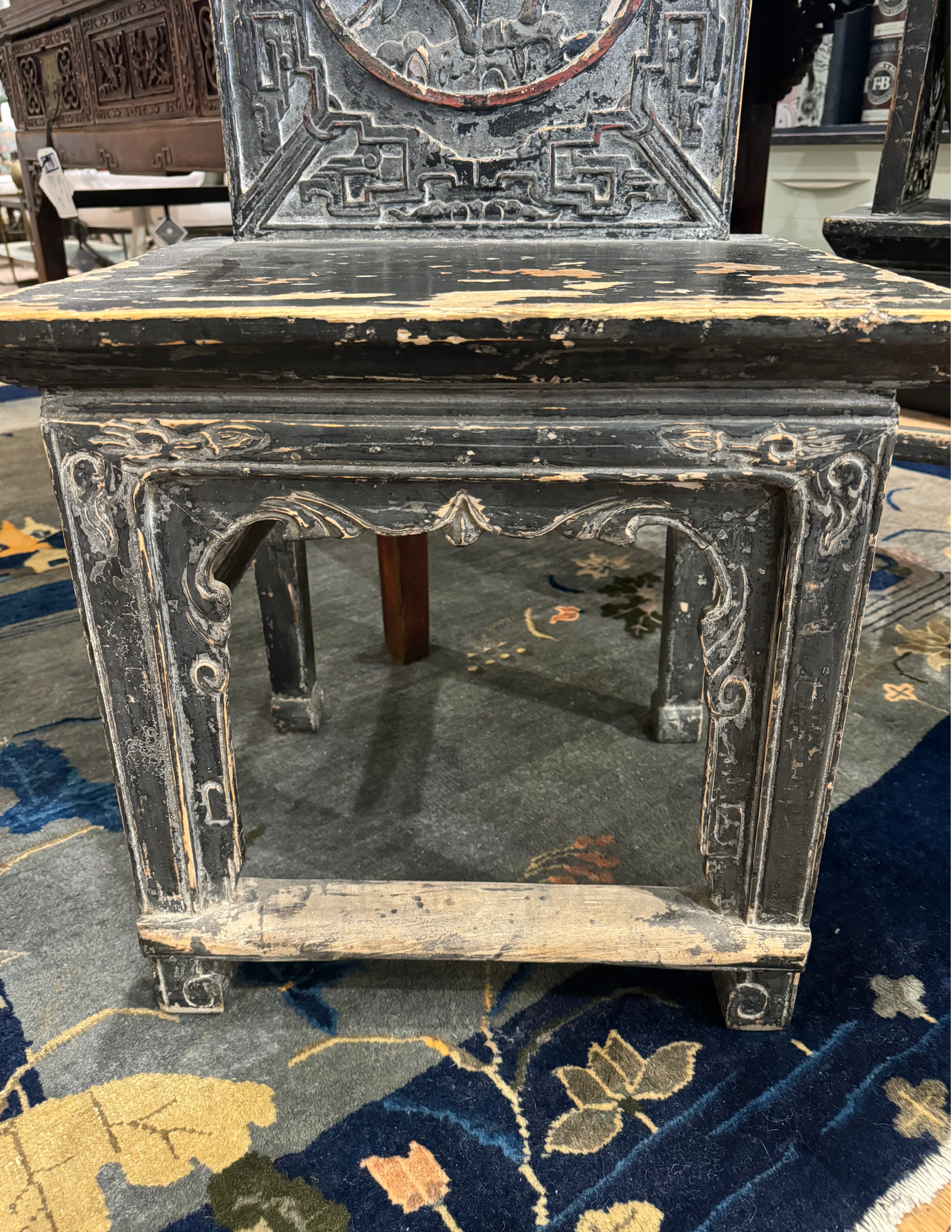 Pair of 18th Century Chinese Hall Chairs