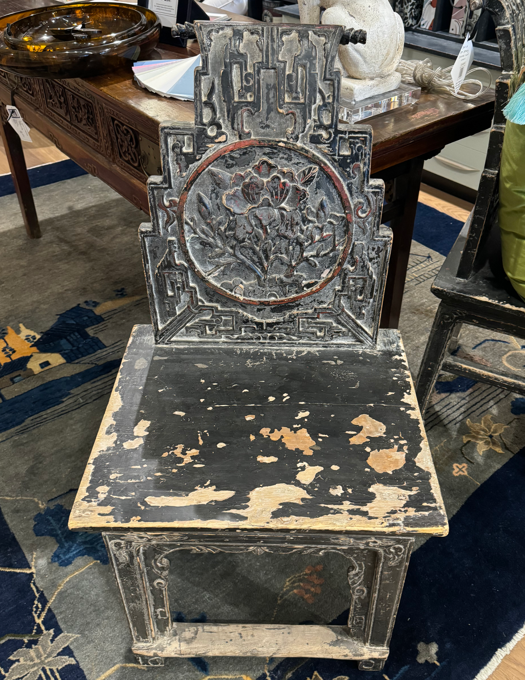 Pair of 18th Century Chinese Hall Chairs