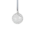 Clear Swirl Glass Ornament