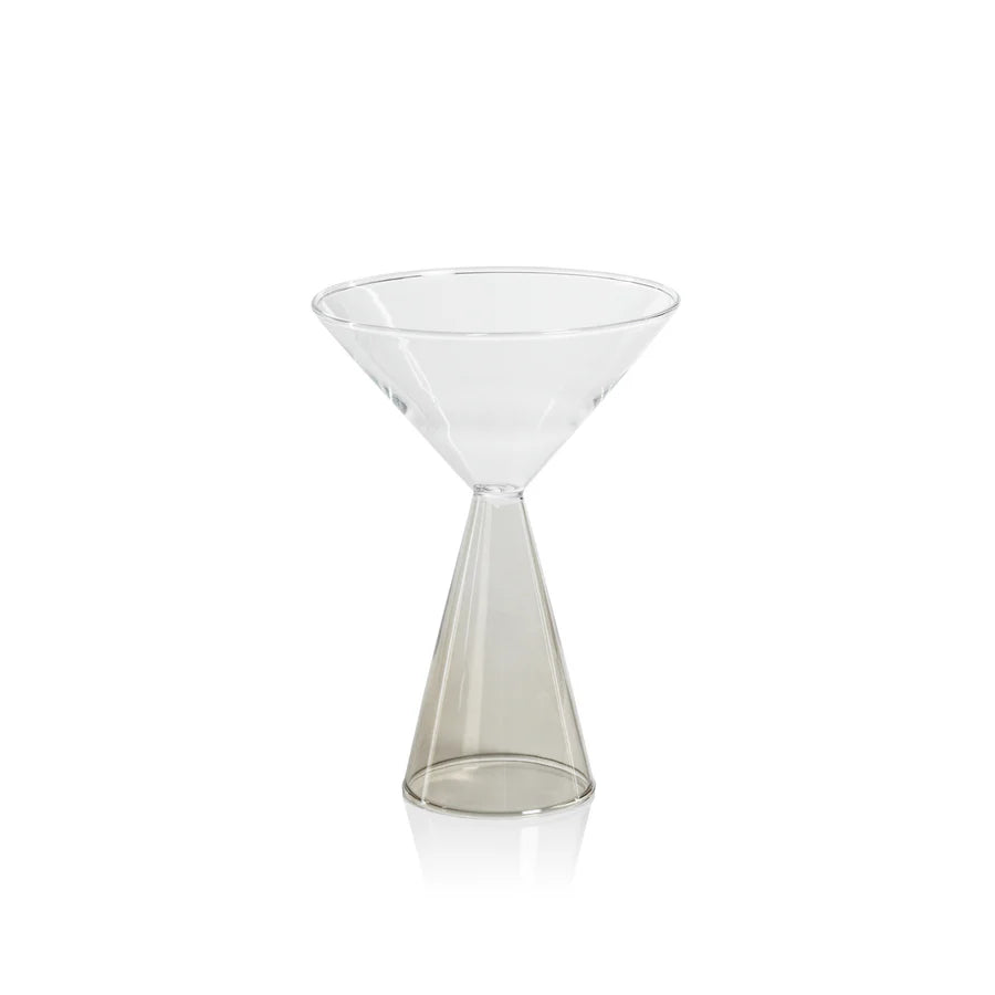 Colored Stem Martini Glass