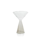 Colored Stem Martini Glass