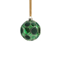 Green Dots Round Ornament