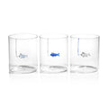 Fish and Hook Glass Tumbler