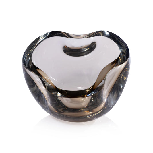 Taupe Glass Bowl