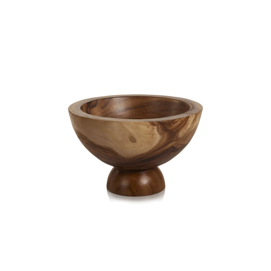 Suar Wooden Footed Bowl