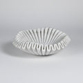 Free-Form Scalloped Marble Bowl