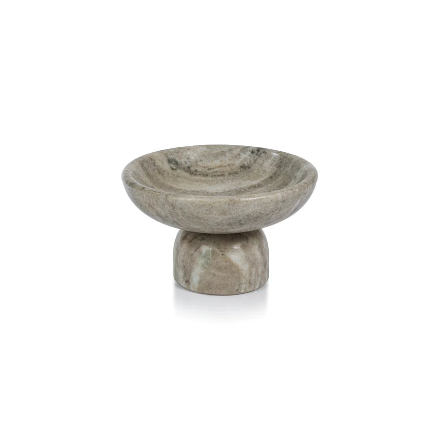 Footed Marble Bowl