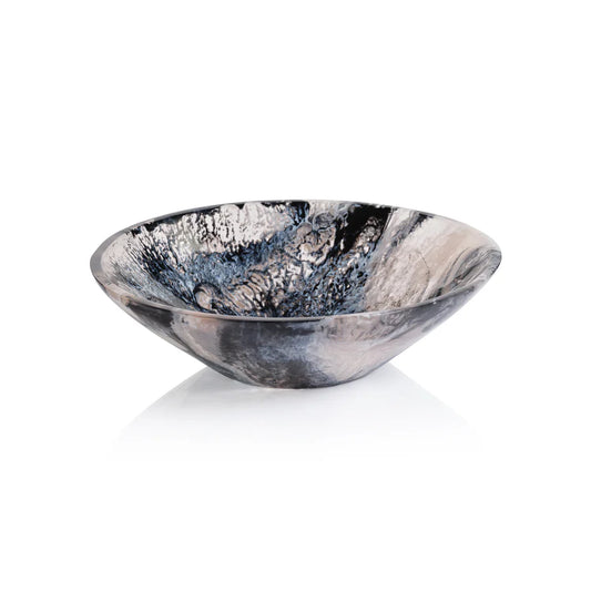 Marbled Resin Serving Bowl