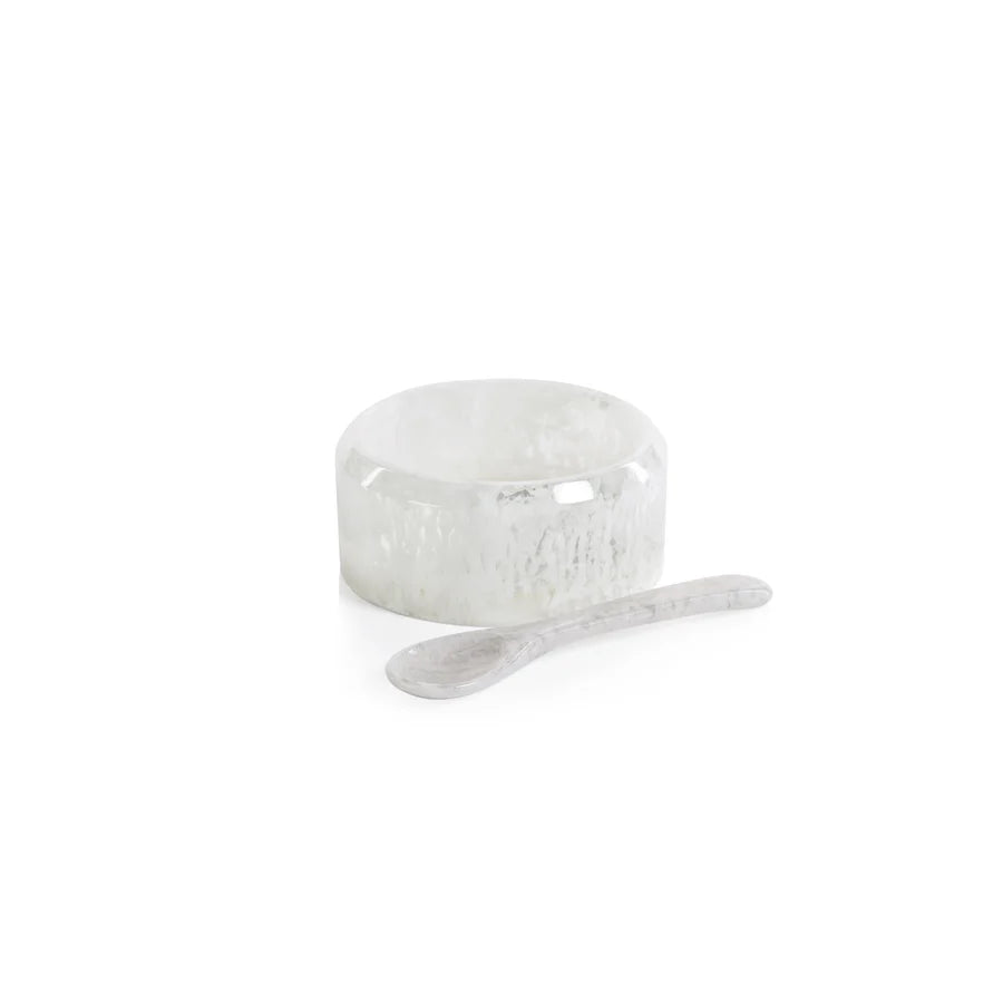 Salt and Pepper Bowl with Spoon
