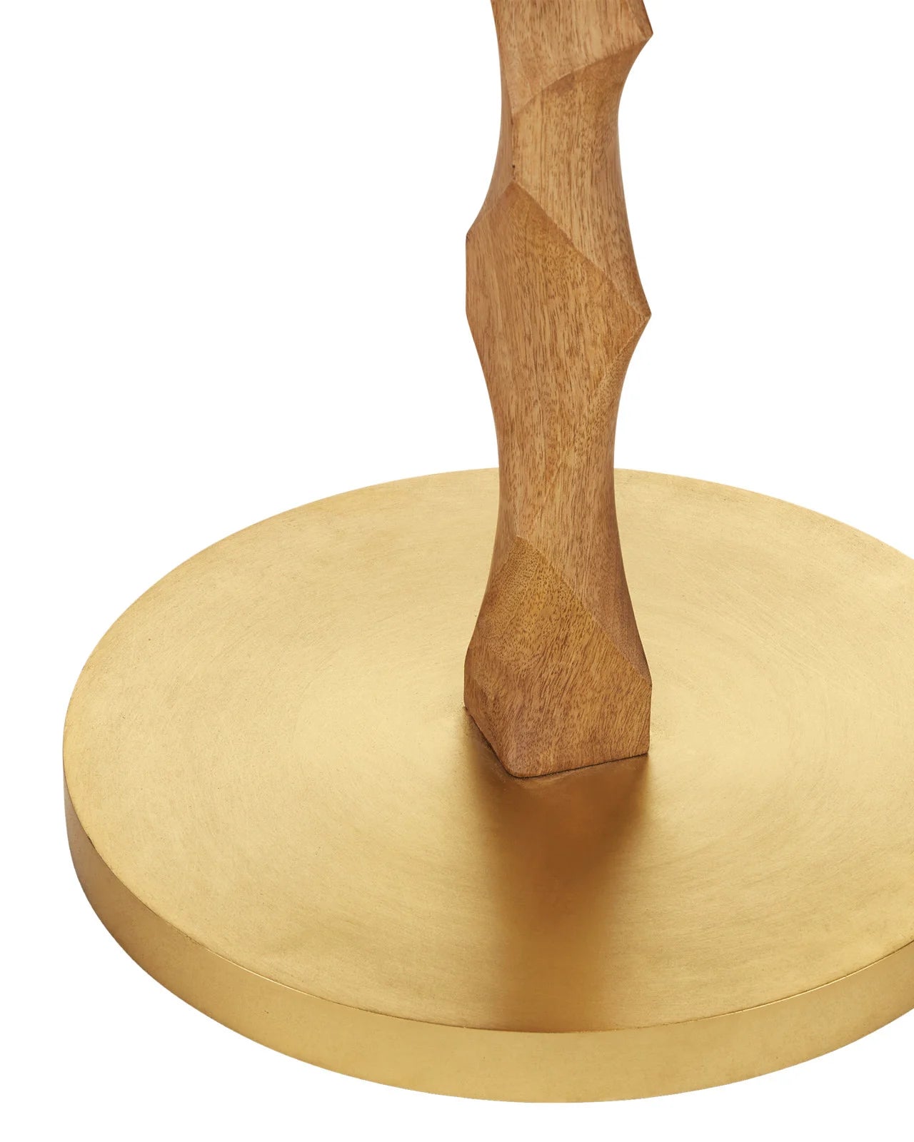 Carved Wooden Floor Lamp