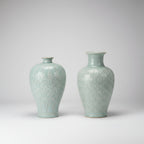 Pale Celadon Glazed Vases