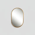 Gold Leaf Oval Mirror