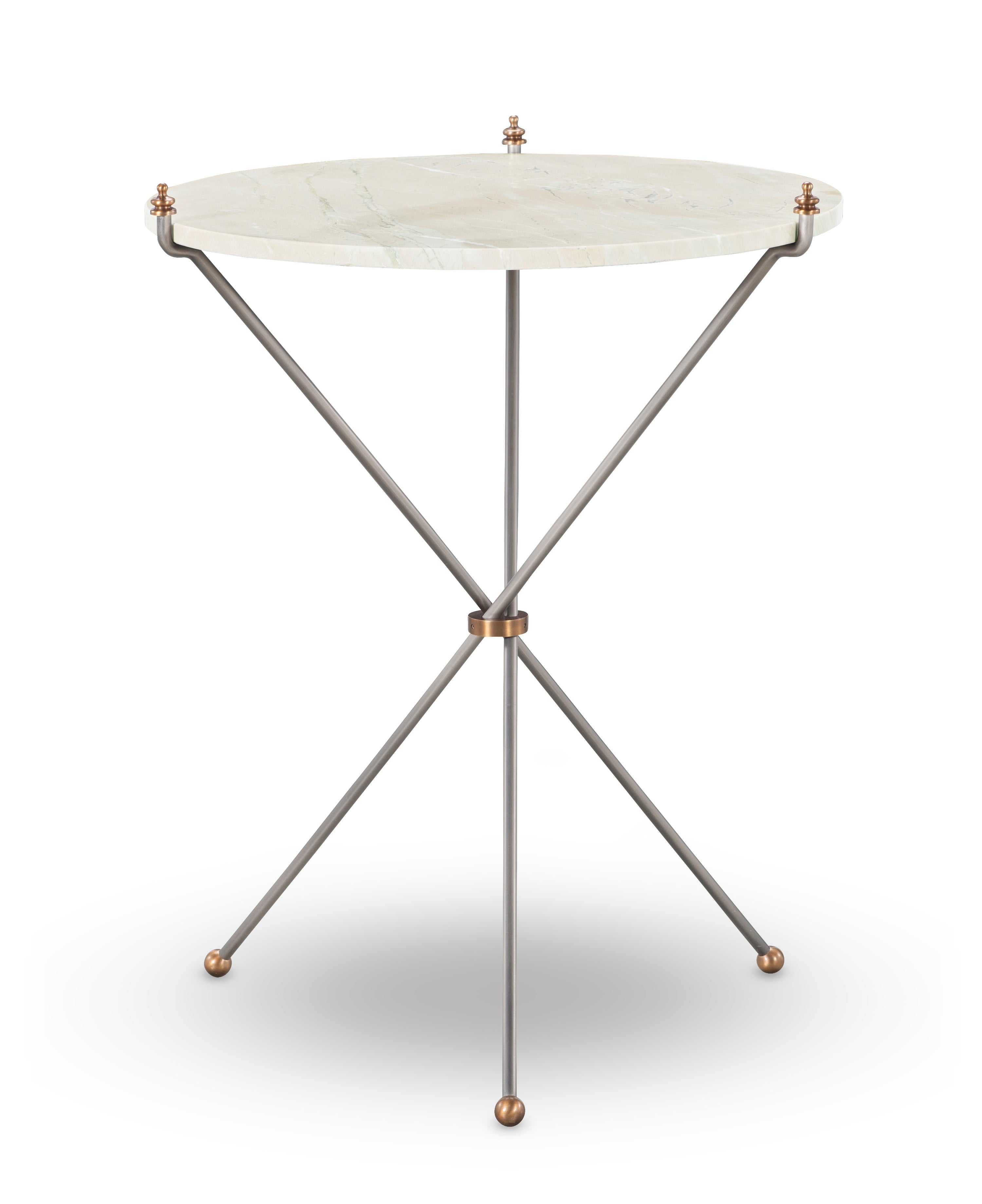 Cradled Marble Side Table