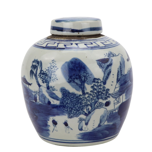 Mountain Scene Mini Jar Lamp