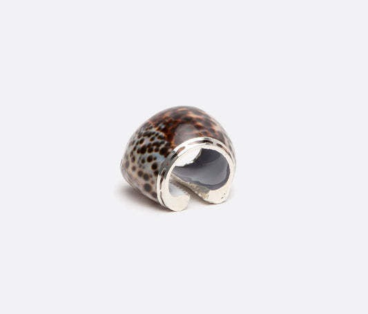 Tiger Cowrie Shell Napkin Ring, Set of 4