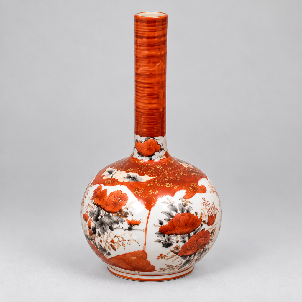 Mejji Kutani Bottle Vases, 1870