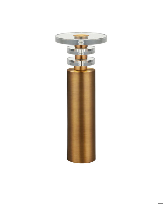 Brass and Optic Crystal Drinks Table