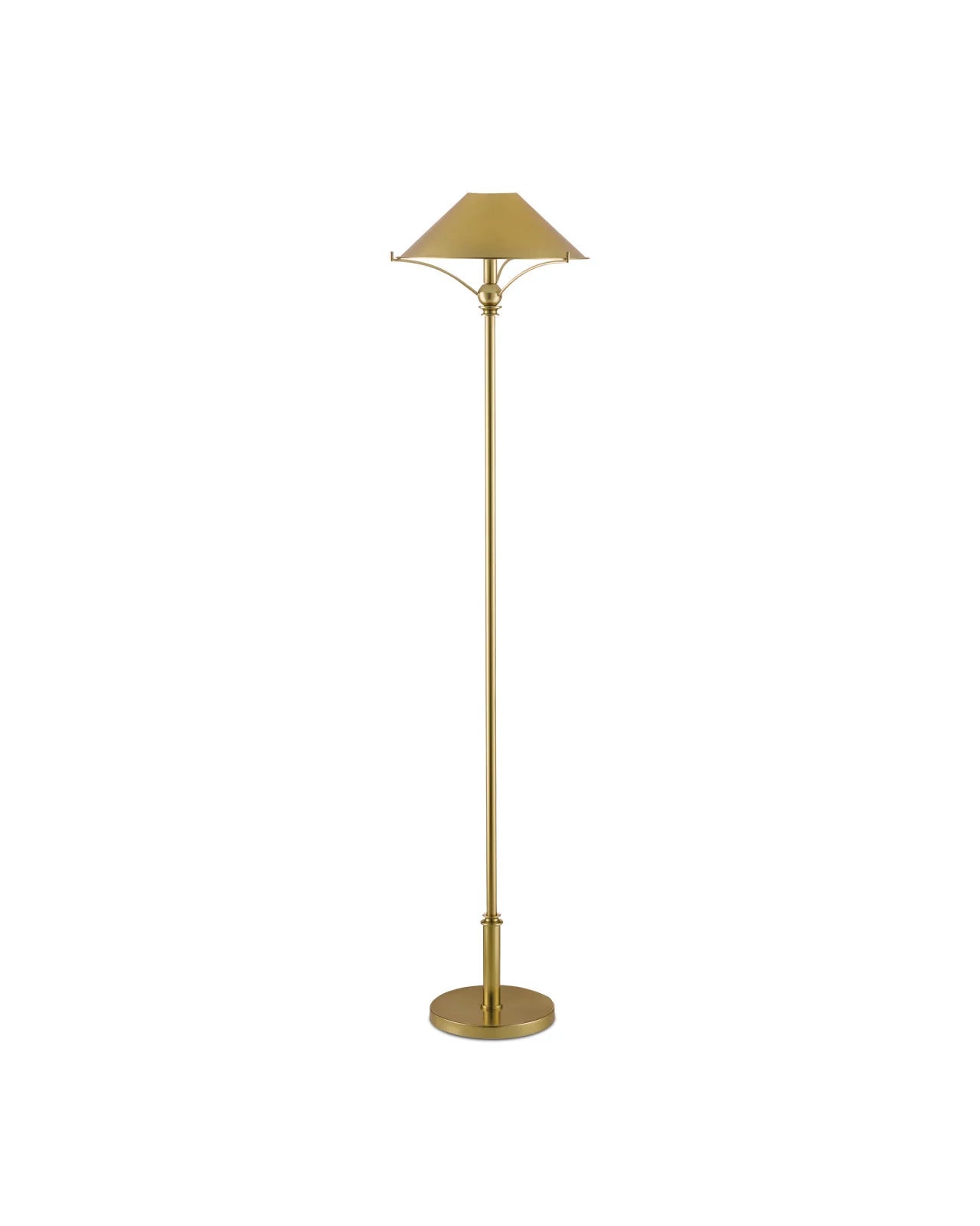 Polished Brass Floor Lamp