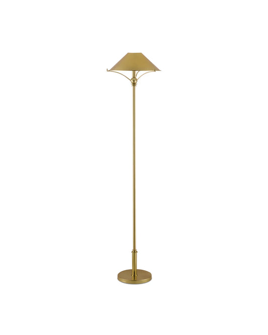 Polished Brass Floor Lamp