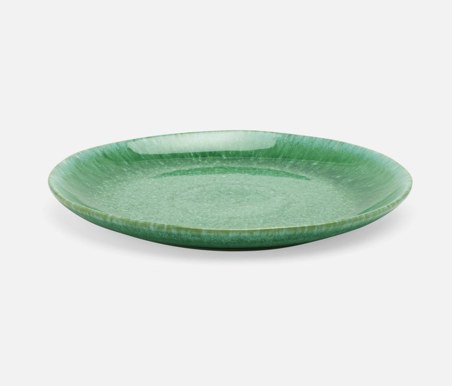 Reactive Emerald Glazed Tableware