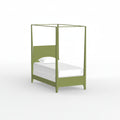 Green Four Post Twin XL Bed