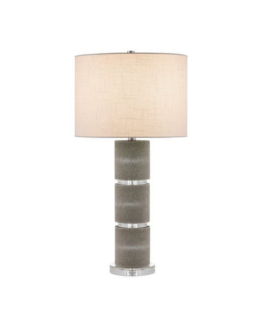 Shagreen and Crystal Rings Lamp