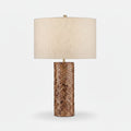 Hand-Applied Wood Inlay Lamp