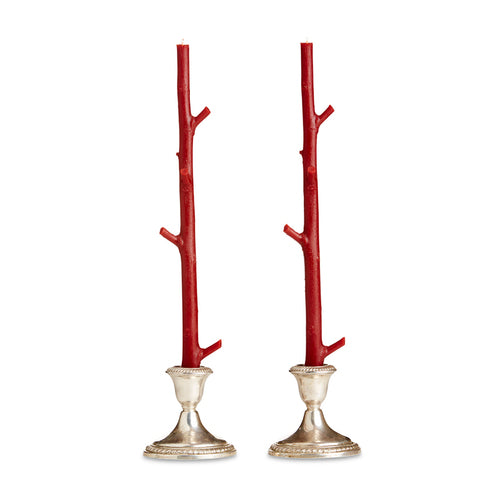 Maple Candlesticks, Pair