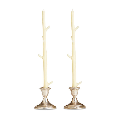 Maple Candlesticks, Pair