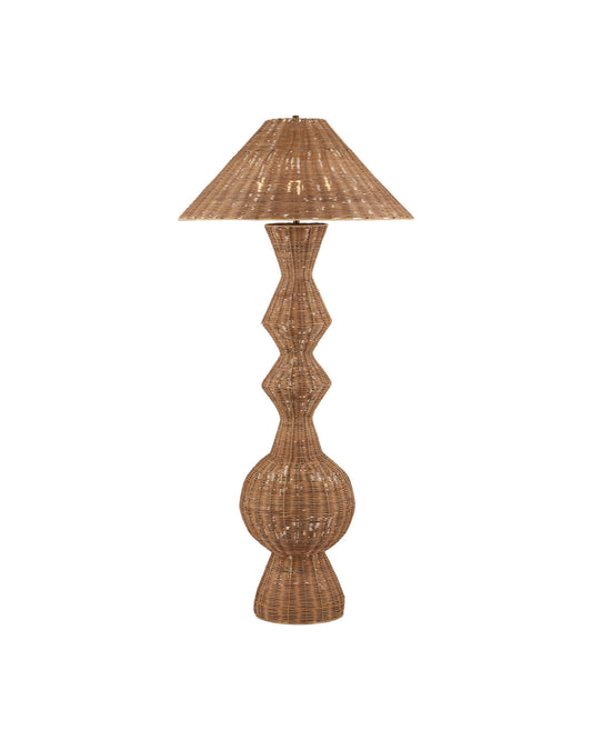 Cane Rattan Floor Lamp