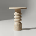 Travertine Accent Table