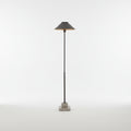 Wrought Iron and Concrete Floor Lamp