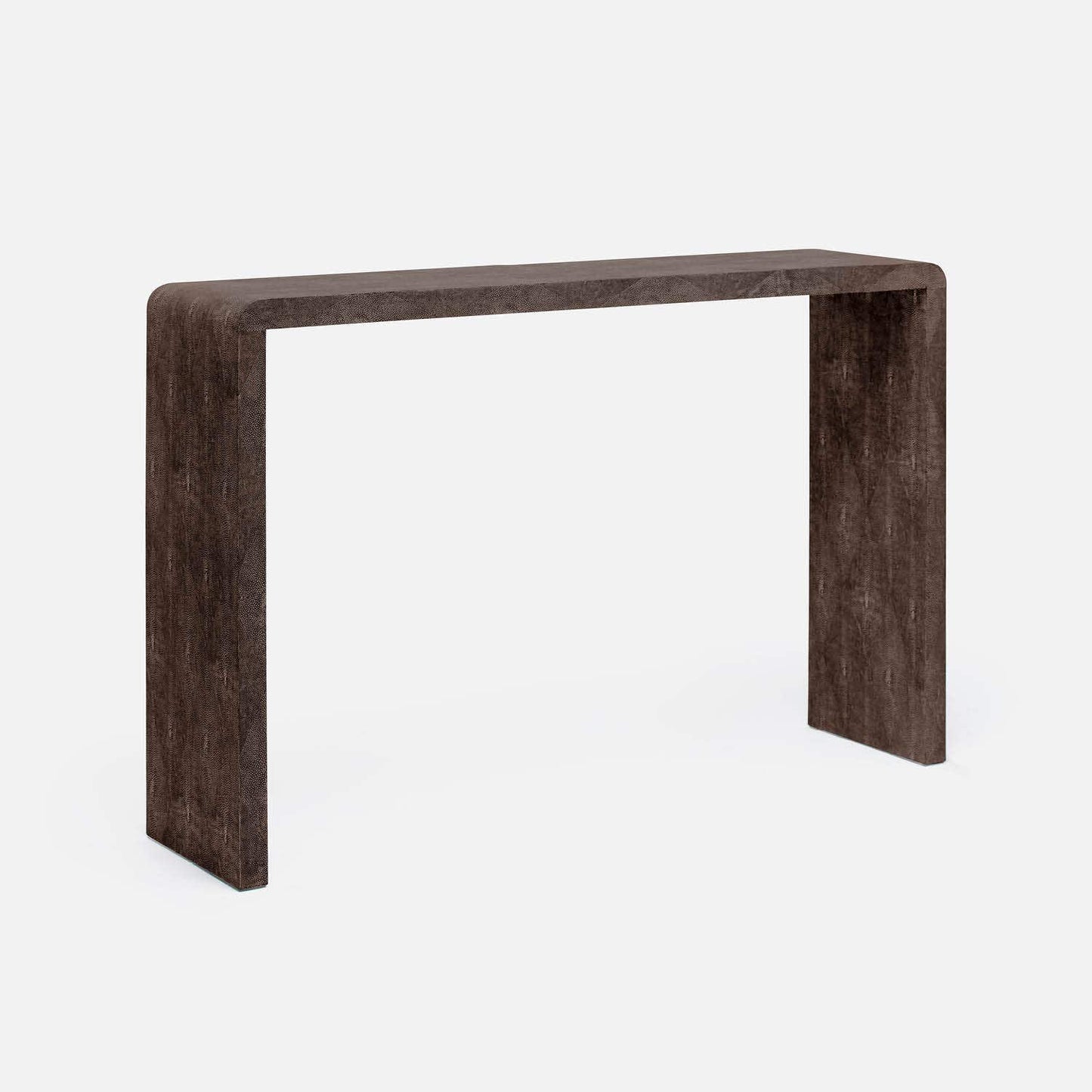Mushroom Faux Shagreen Console