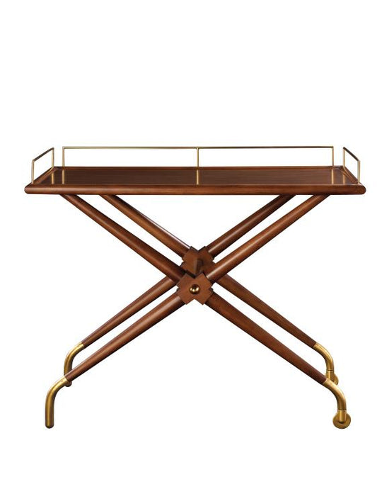 Cream and Brass Bar Cart