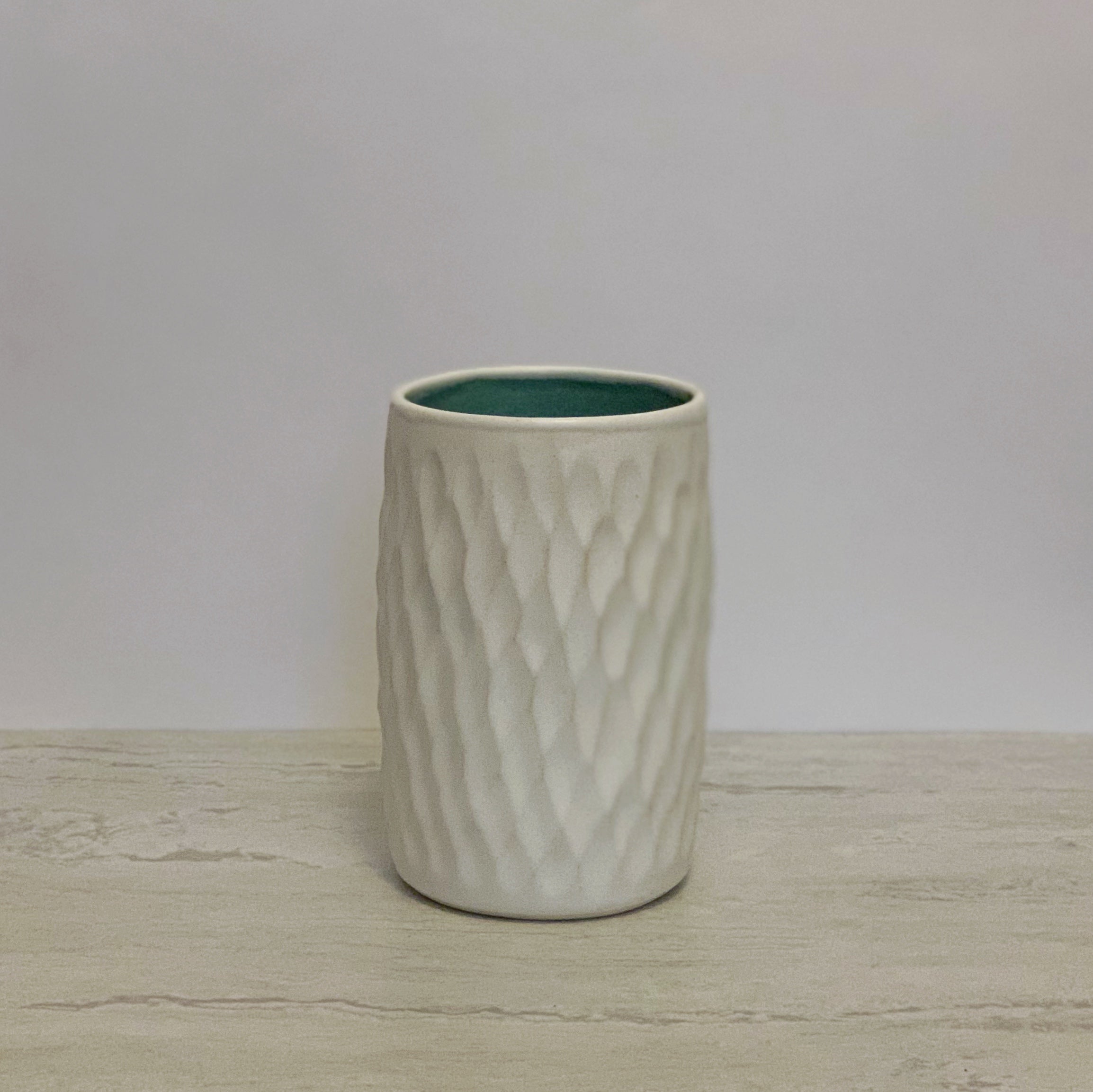 #117 Isla Bud Vase Carved
