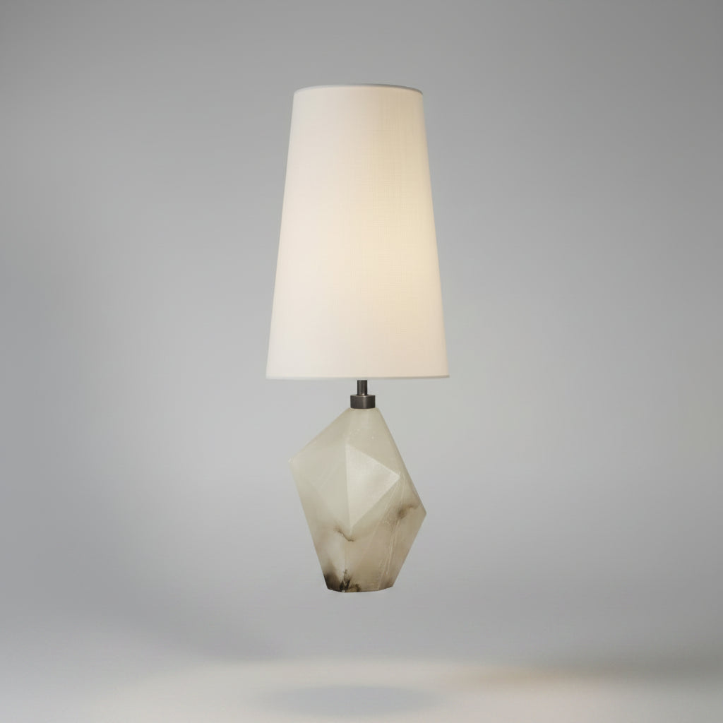 Geometric Alabaster Table Lamp
