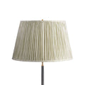 20 Inch Straight Empire Shade in Green Stripe Cotton