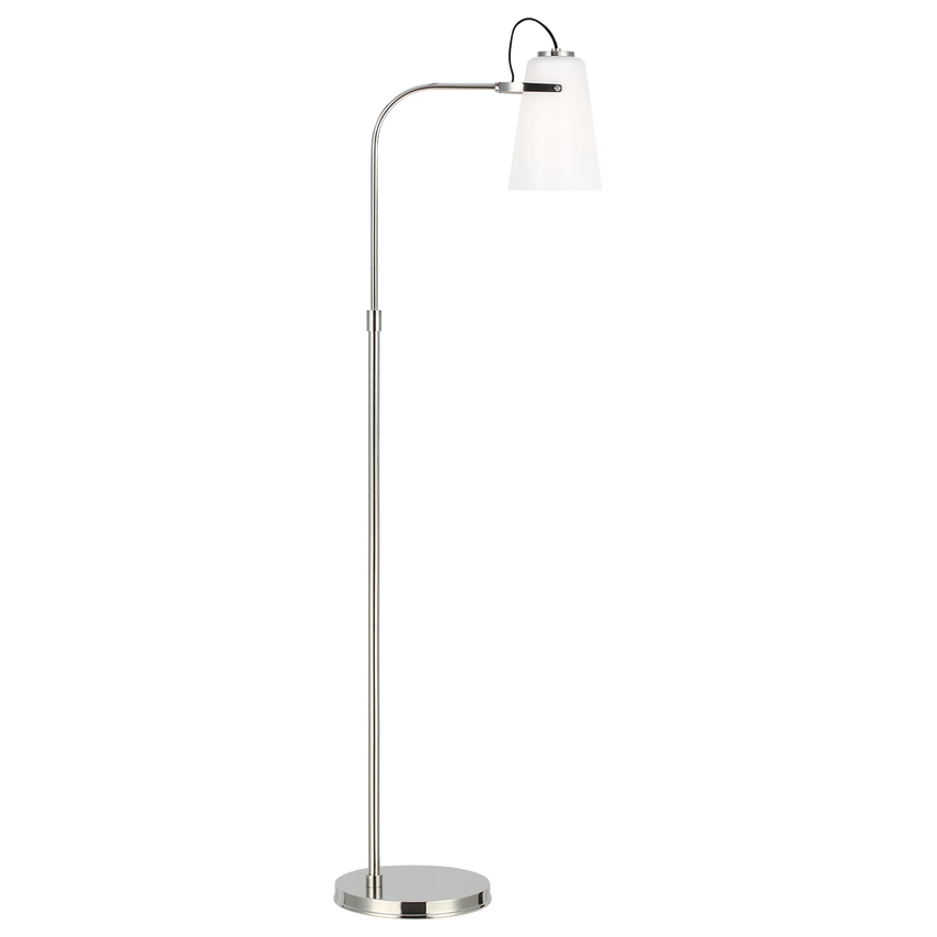 Polished Nickel Task Floor Lamp