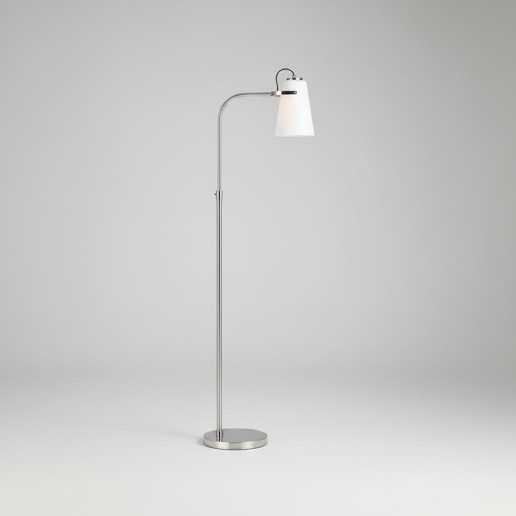 Polished Nickel Task Floor Lamp